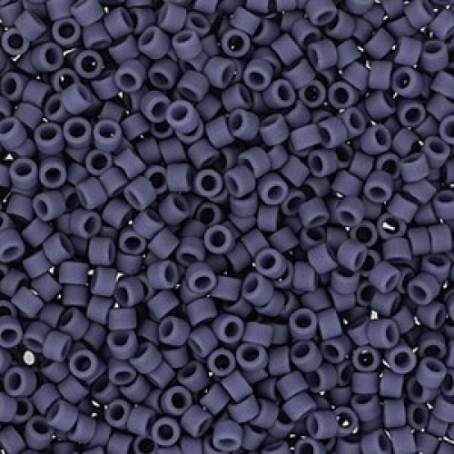 Miyuki delica beads 11/0 - Matte opaque steel blue - DB-2408